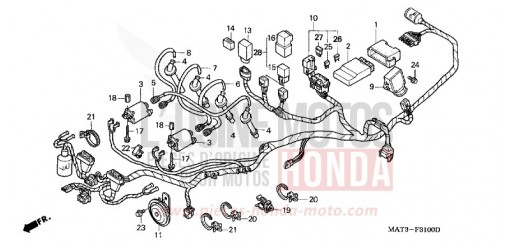 WIRE HARNESS (V/W) CBR1100XXW de 1998